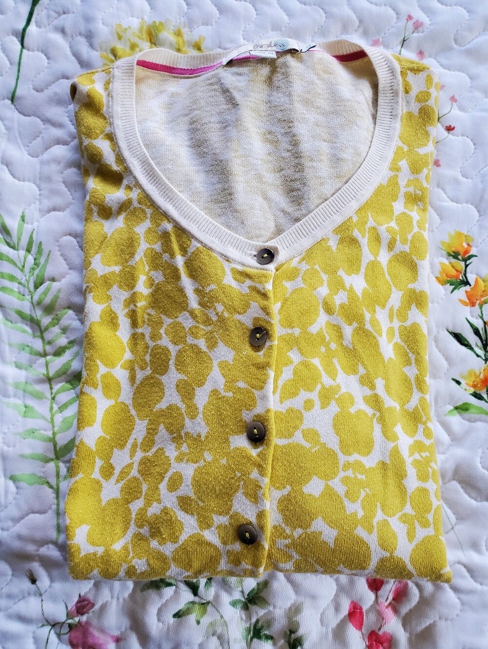 Boden Women's Print Cardigan Size XL